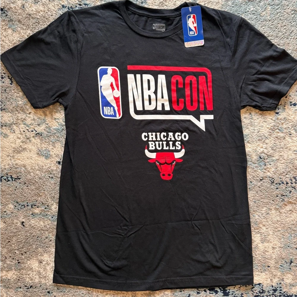 NBA Black and Red Chicago Bulls Tee - Picture 1 of 3